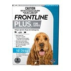 Frontline Plus Dog 10kg-20kg Medium 6 Pack-Dog Wormer & Flea-Ascot Saddlery