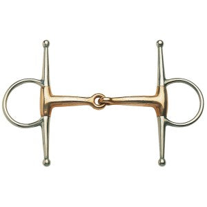 Full Cheek Eggbutt Copper Mouth Stainless Steel-HORSE: Bits-Ascot Saddlery