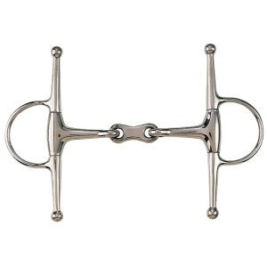 Full Cheek Eggbutt French Mouth Stainless Steel 12.5cm 5.0"-HORSE: Bits-Ascot Saddlery