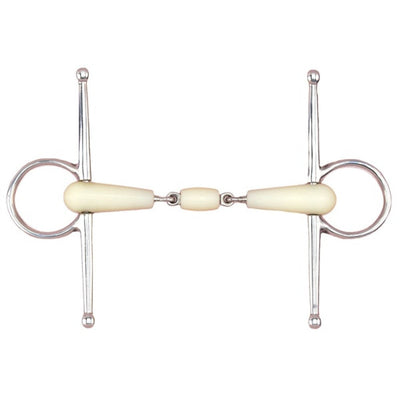 Full Cheek Ring Snaffle Double Jointed Happy Mouth 12.5cm 5.0" By Order-HORSE: Bits-Ascot Saddlery