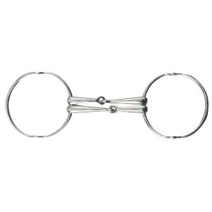 Gag Bit Polo Barry W Mouth Stainless Steel-HORSE: Bits-Ascot Saddlery