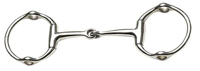 Gag Snaffle Eggbutt Jointed Mouth Stainless Steel-HORSE: Bits-Ascot Saddlery