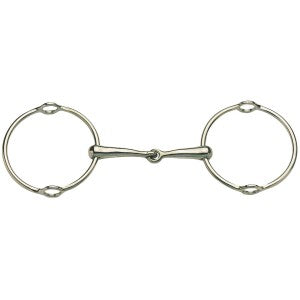 Gag Snaffle Polo Stainless Steel-HORSE: Bits-Ascot Saddlery
