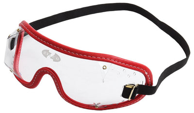 Goggles Zilco Clear Red Trim-RIDER: Glasses & Goggles-Ascot Saddlery