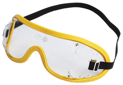 Goggles Zilco Clear Yellow Trim-RIDER: Glasses & Goggles-Ascot Saddlery