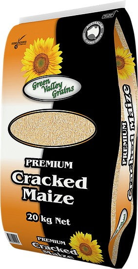 Green Valley Grains Maize Cracked 20kg-STABLE: Horse Feed-Ascot Saddlery
