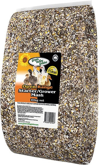 Green Valley Poultry Open Range Starter Grower Mash 10kg-Poultry-Ascot Saddlery