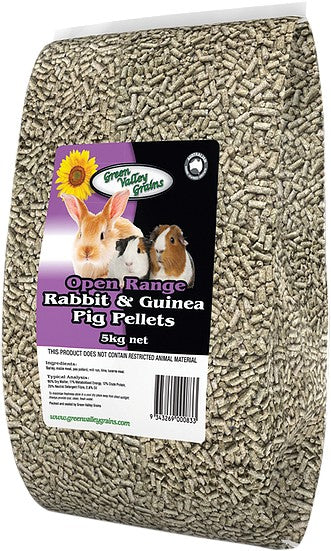 Green Valley Rabbit & Guinea Pig Pellets 5kg-Small Animal-Ascot Saddlery