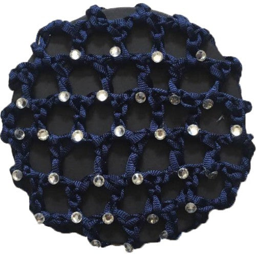 Hair Net Huntington Diamonte Navy-RIDER: Stocks & Hair Accessories-Ascot Saddlery