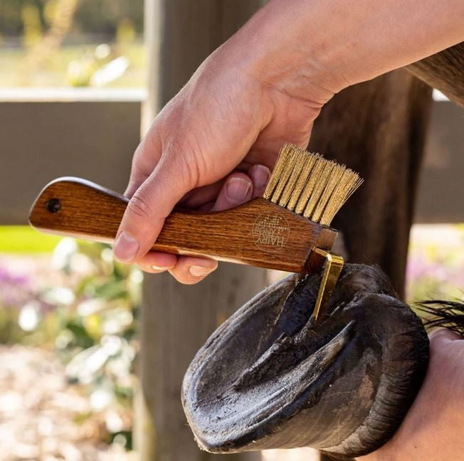 Hairy Pony Hoof Pick & Brush Copper-STABLE: Grooming-Ascot Saddlery
