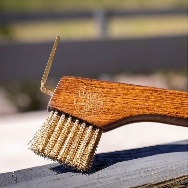 Hairy Pony Hoof Pick & Brush Copper-STABLE: Grooming-Ascot Saddlery