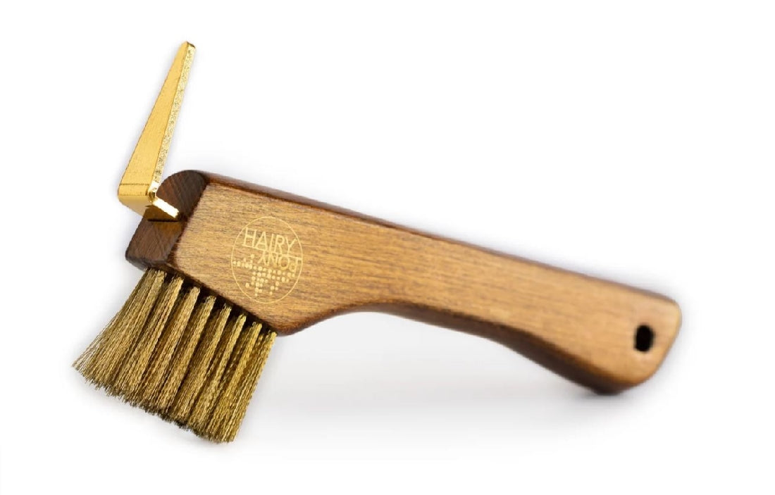 Hairy Pony Hoof Pick & Brush Copper-STABLE: Grooming-Ascot Saddlery