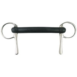 Half Spoon Snaffle Hard Rubber Mullen Mouth Stainless Steel 12.5cm 5.0" By Order-HORSE: Bits-Ascot Saddlery