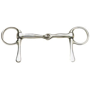 Half Spoon Snaffle Jointed Mouth Stainless Steel-HORSE: Bits-Ascot Saddlery