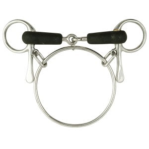 Half Spoon Snaffle Large Ring Rubber Mouth Ss 12.5cm 5.0" By Order-HORSE: Bits-Ascot Saddlery