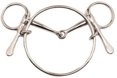 Half Spoon Snaffle Large Ring Stainless Steel 12.5cm 5.0" By Order-HORSE: Bits-Ascot Saddlery