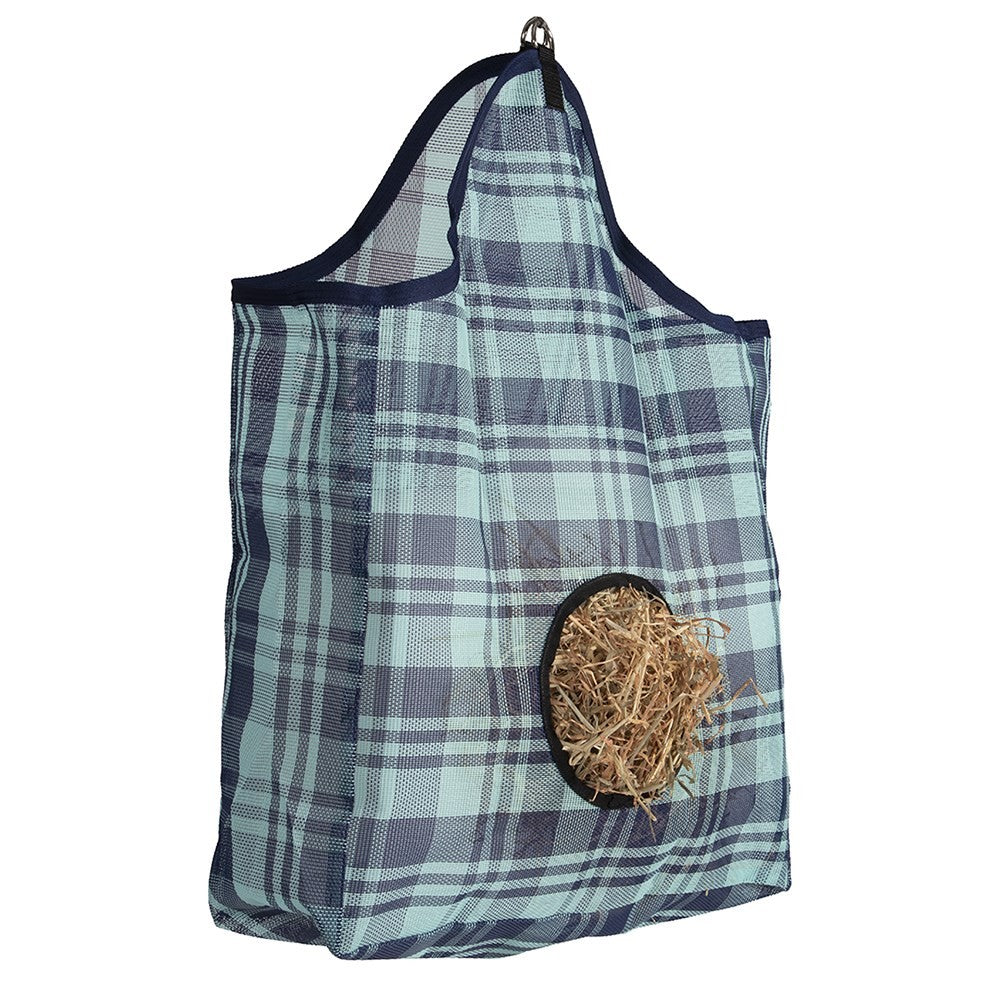 Hay Bag Pvc Mesh Turquoise-STABLE: Feed Bins & Hay Bags-Ascot Saddlery
