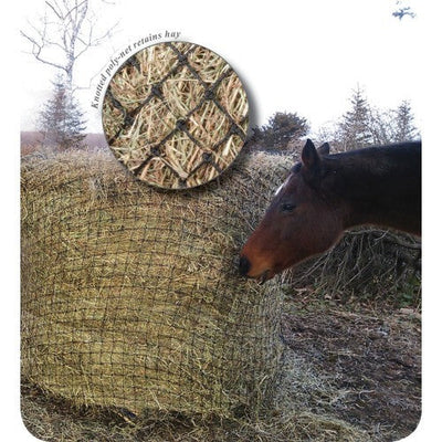 Hay Net Round Bale 5'x4' 1500x1200-STABLE: Feed Bins & Hay Bags-Ascot Saddlery