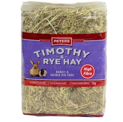 Hay Pet Peters Timothy & Rye Hay 1kg-Small Animal-Ascot Saddlery