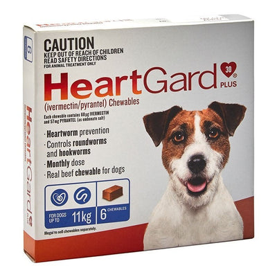 Heartgard Dog 6 Pack-Dog Wormer & Flea-Ascot Saddlery
