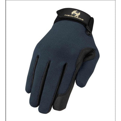 Heritage Performance Gloves Steel Blue-RIDER: Gloves-Ascot Saddlery