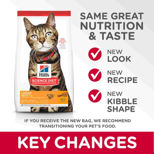 Hills Cat Adult Light 2kg-Cat Food & Treats-Ascot Saddlery