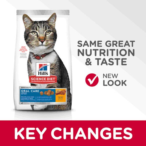Hills Cat Adult Oral Care 2kg-Cat Food & Treats-Ascot Saddlery