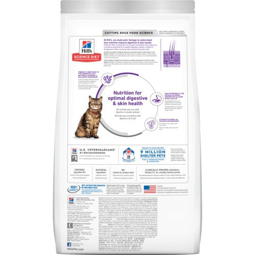 Hills Cat Adult Sensitive Stomach & Skin 1.6kg-Cat Food & Treats-Ascot Saddlery