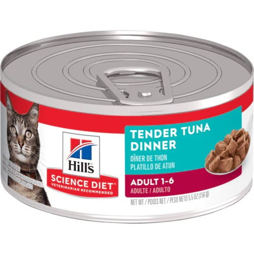 Hills Cat Wet Can Adult Tender Tuna Dinner 156gm-Cat Food & Treats-Ascot Saddlery