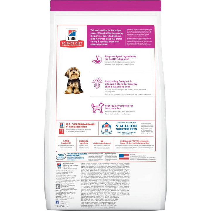 Hills Dog Adult Lamb & Rice Small Paws 2kg-Dog Food-Ascot Saddlery
