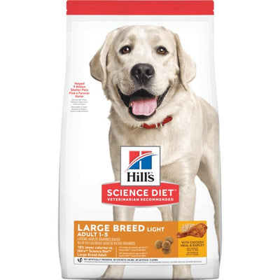 Hills Dog Adult Light Large Breed 12kg-Dog Food-Ascot Saddlery