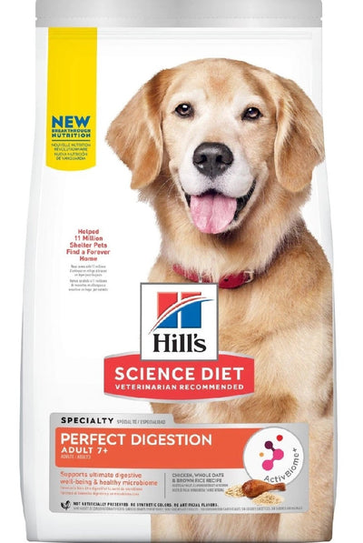 Hills Dog Adult Perfect Digestion 7+ 5.44kg-Dog Food-Ascot Saddlery