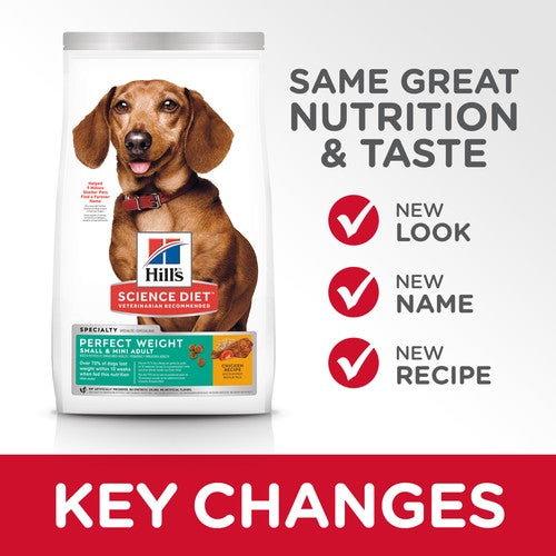 Hills Dog Adult Perfect Weight Small & Mini Breed 1.8kg-Dog Food-Ascot Saddlery