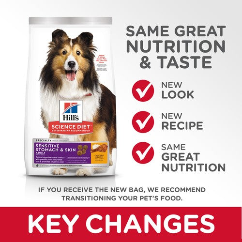 Hills Dog Adult Sensitive Stomach & Skin 12kg-Dog Food-Ascot Saddlery