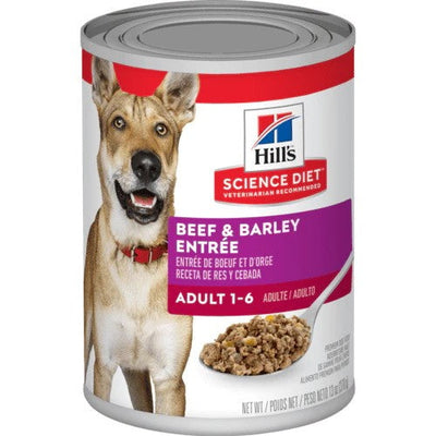 Hills Dog Wet Can Adult Beef & Barley 370gm-Dog Food-Ascot Saddlery