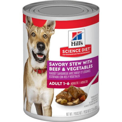 Hills Dog Wet Can Adult Beef & Vegetables 363gm-Dog Food-Ascot Saddlery