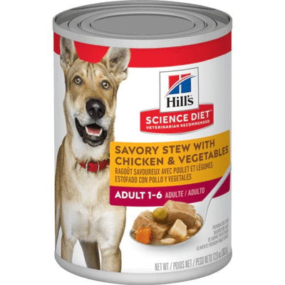 Hills Dog Wet Can Adult Chicken & Vegetables 363gm-Dog Food-Ascot Saddlery