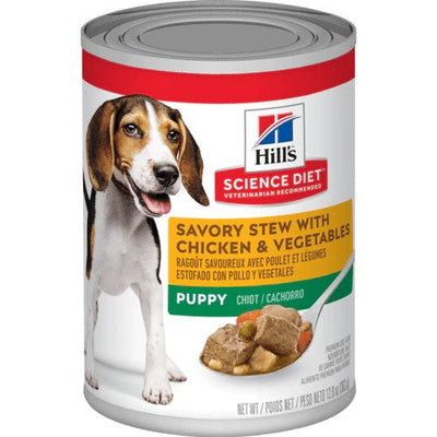 Hills Dog Wet Can Puppy Chicken & Vegetables 354gm-Dog Food-Ascot Saddlery