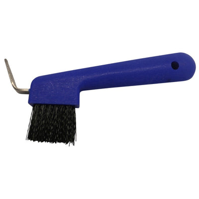 Hoof Pick & Brush Deluxe Blue-STABLE: Grooming-Ascot Saddlery
