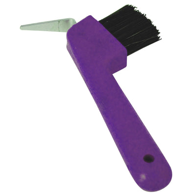 Hoof Pick & Brush Deluxe Purple-STABLE: Grooming-Ascot Saddlery