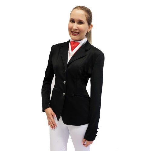 Huntington Hudson Riding Jacket Black Ladies-CLOTHING: Clothing Ladies-Ascot Saddlery