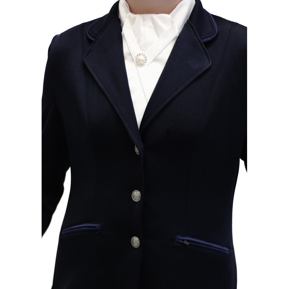 Huntington Hudson Riding Jacket Navy Ladies-CLOTHING: Clothing Ladies-Ascot Saddlery