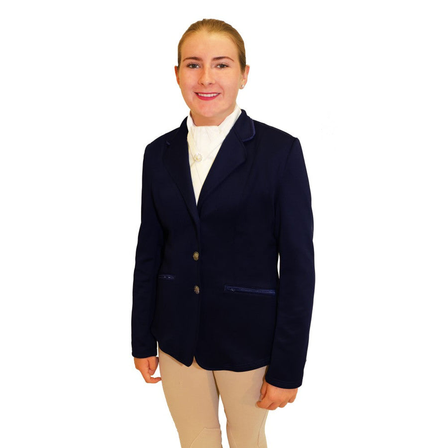Huntington Hudson Riding Jacket Navy Ladies-CLOTHING: Clothing Ladies-Ascot Saddlery