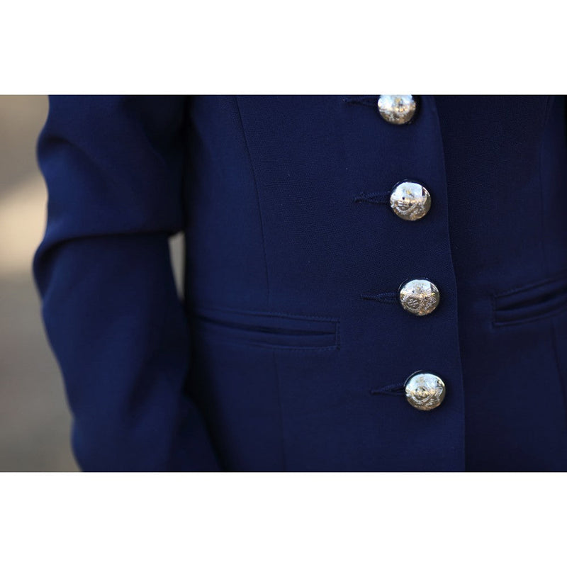 Huntington Willow Riding Jacket Navy Childs-CLOTHING: Clothing Childs-Ascot Saddlery