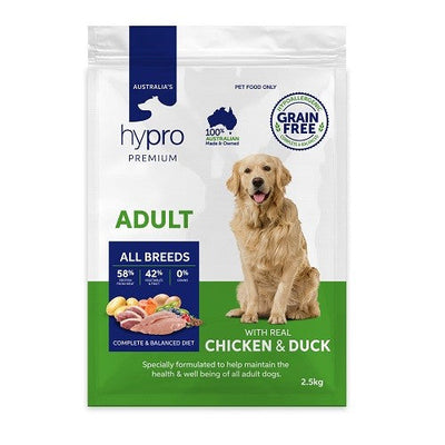 Hypro Premium Adult Chicken & Duck 2.5kg-Dog Food-Ascot Saddlery