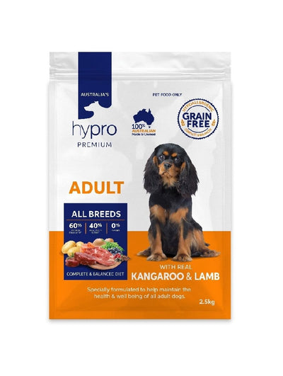 Hypro Premium Adult Kangaroo & Lamb 2.5kg-Dog Food-Ascot Saddlery