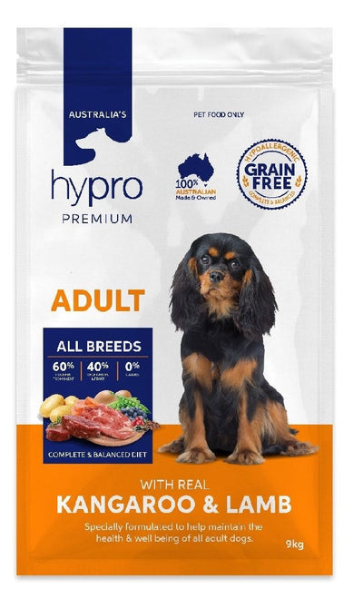 Hypro Premium Adult Kangaroo & Lamb 9kg-Dog Food-Ascot Saddlery