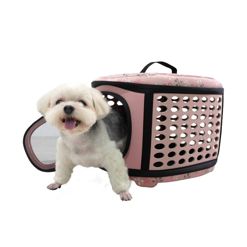Ibiyaya Traveling Collapsible Hand Carrier Tuscany-Dog Kennels Carriers & Pens-Ascot Saddlery