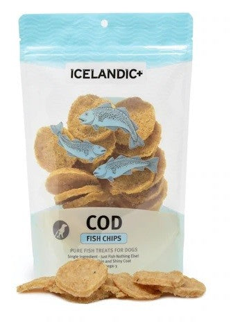 Icelandic Dog Treat Cod Fish Chips 70gm-Dog Treats-Ascot Saddlery