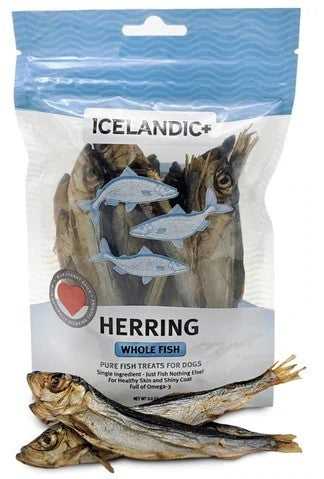 Icelandic Dog Treat Herring Whole Fish 85gm-Dog Treats-Ascot Saddlery